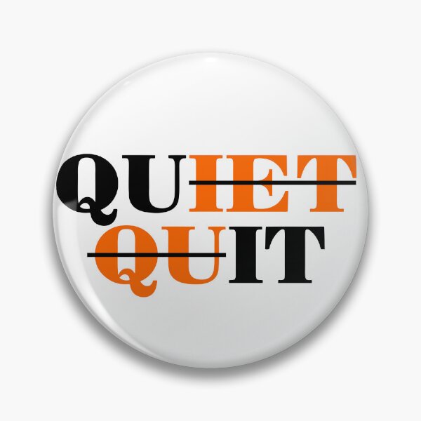 Item preview, Quiet Quit Minimalist Typography | Modern Workplace Humor Trend 2025 designed and sold by artworkathome.