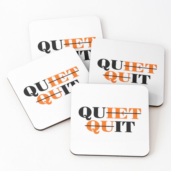 Item preview, Quiet Quit Minimalist Typography | Modern Workplace Humor Trend 2025 designed and sold by artworkathome.