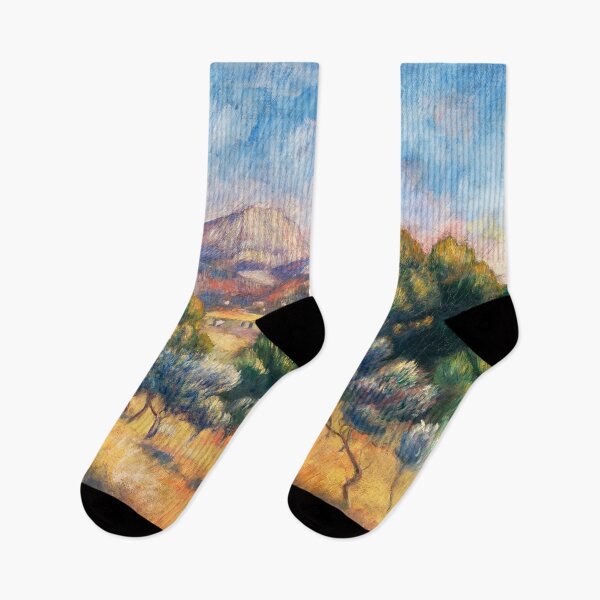 Item preview, Pierre-Auguste Renoir Montagne Sainte-Victoire Paysage 1889 Impressionist designed and sold by Under-TheTable.