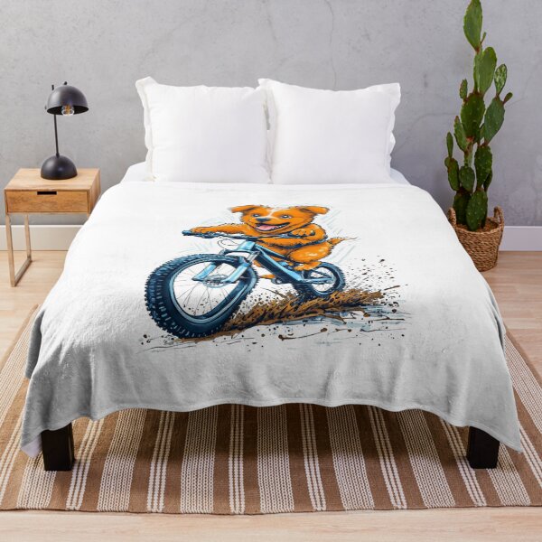 Item preview, "Dog Riding a Bicycle" Men's T-Shirt – Fun Kitten Wheelie Graphic & Eco-Friendly Fashion designed and sold by Colorful-Garden.