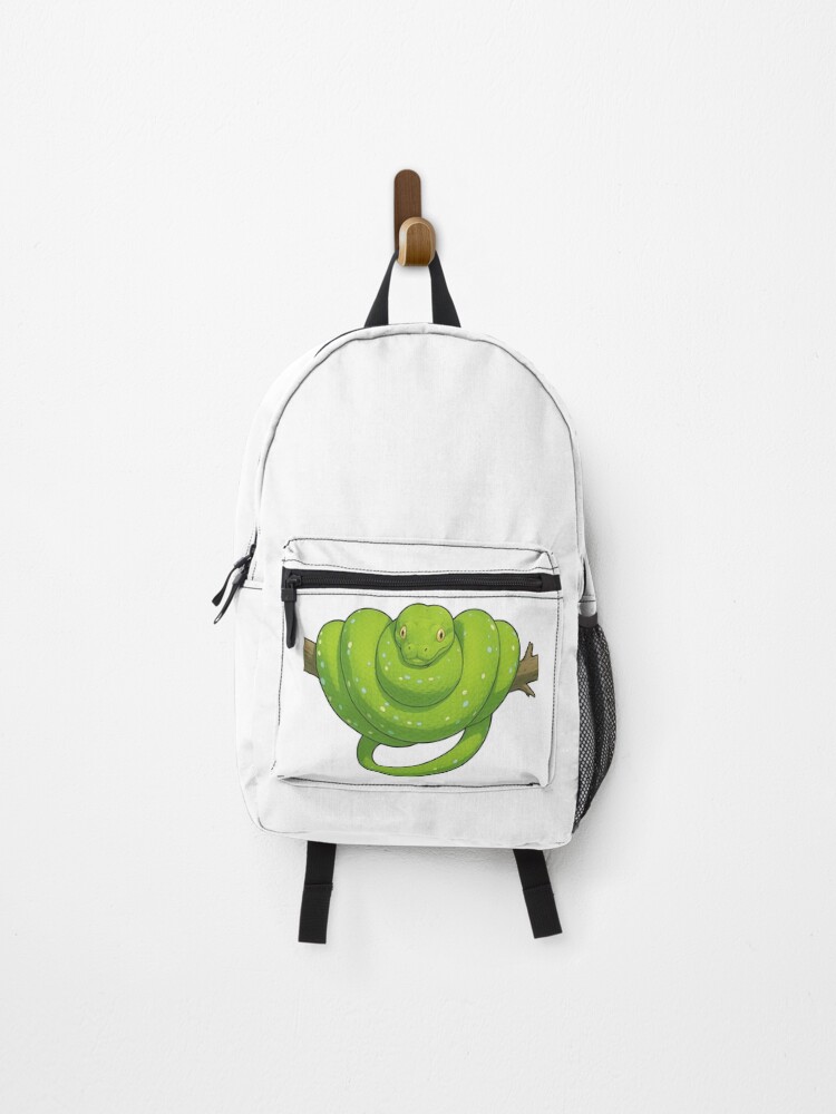 Thumbnail 1 of 3, Backpack, Green Tree Python (Morelia viridis) designed and sold by My-Thing.