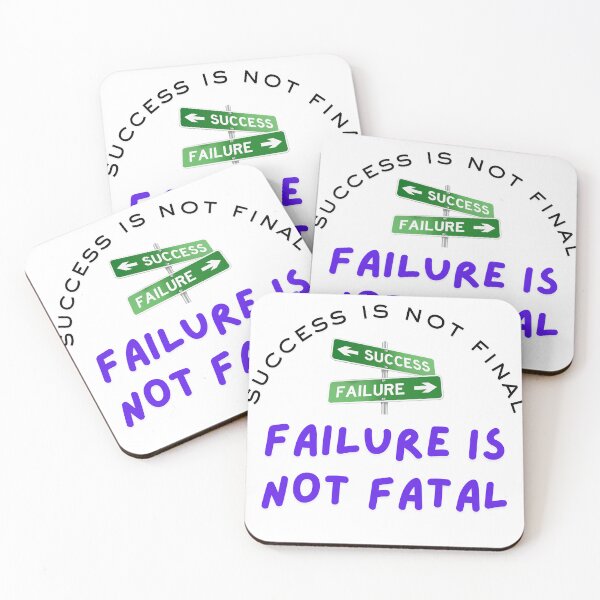 Item preview, Success Is Not Final & Failure Is Not Fatal Text Art Classical designed and sold by Sam-DesignMart.