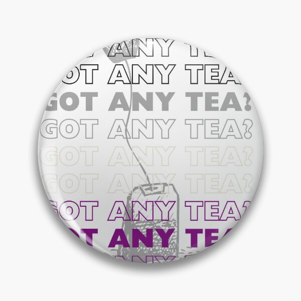 Item preview, GOT ANY TEA? Asexual Pride Teabag Sticker Subtle Ace Design Sticker/Magnet/Print designed and sold by eggface.sandwich.