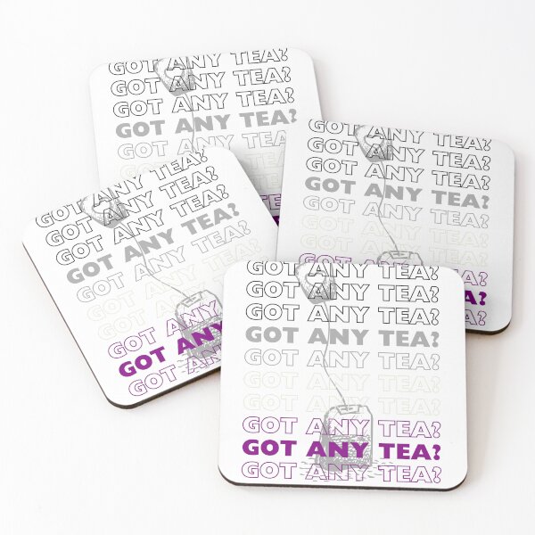 Item preview, GOT ANY TEA? Asexual Pride Teabag Sticker Subtle Ace Design Sticker/Magnet/Print designed and sold by eggface.sandwich.