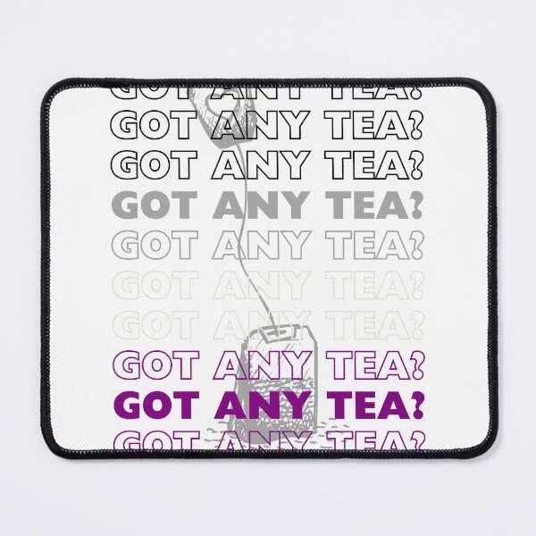 Item preview, GOT ANY TEA? Asexual Pride Teabag Sticker Subtle Ace Design Sticker/Magnet/Print designed and sold by eggface.sandwich.