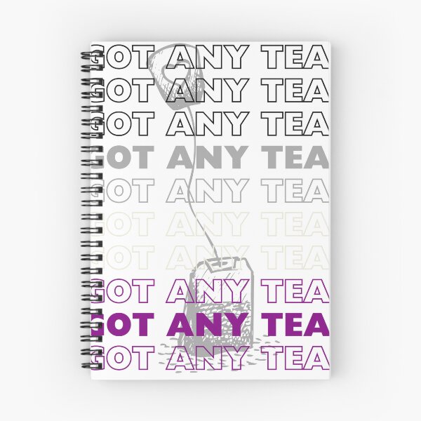 Item preview, GOT ANY TEA? Asexual Pride Teabag Sticker Subtle Ace Design Sticker/Magnet/Print designed and sold by eggface.sandwich.