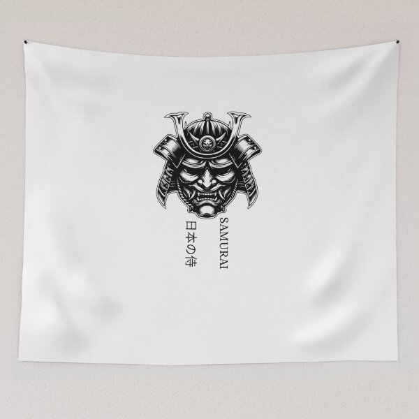 Item preview, Samurai Warrior Mask – Bold Japanese Art Graphic Tee designed and sold by MOTAS FASHION .