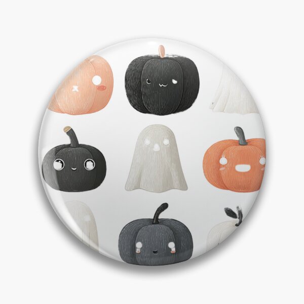 Item preview, Kawaii Halloween Ghosts & Pumpkins – Cute Pastel Sticker Bundle designed and sold by pimkamol.