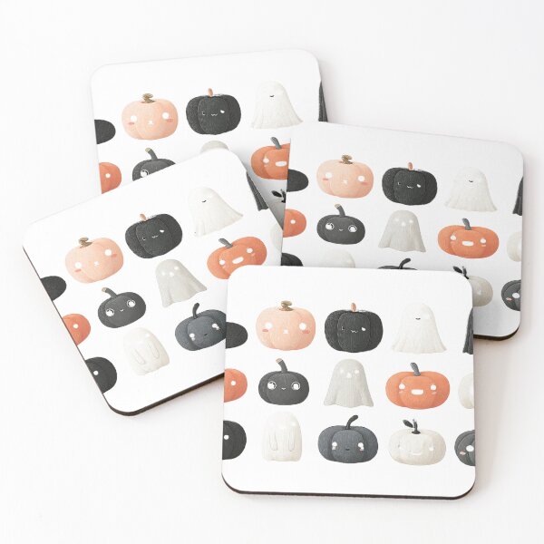 Item preview, Kawaii Halloween Ghosts & Pumpkins – Cute Pastel Sticker Bundle designed and sold by pimkamol.