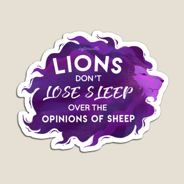 Item preview, Leones vs Ovejas designed and sold by sofiaruelle.