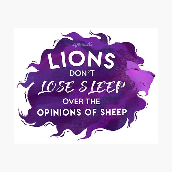 Item preview, Lions vs Sheep designed and sold by sofiaruelle.