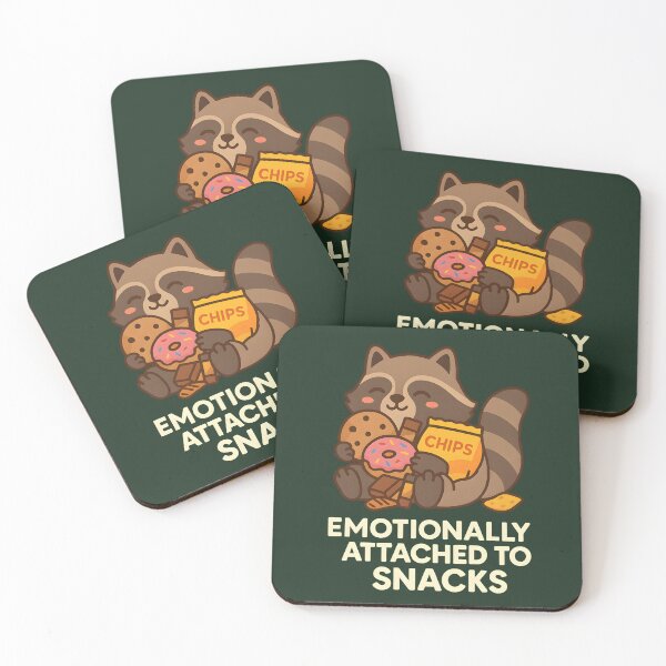 Item preview, Emotionally Attached to Snacks – Raccoon with Snacks designed and sold by domi199834.
