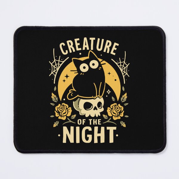 Item preview, Gothic Night Cat - Skull and Roses designed and sold by Snouleaf.