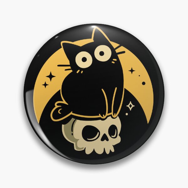 Item preview, Gothic Night Cat - Skull and Roses designed and sold by Snouleaf.