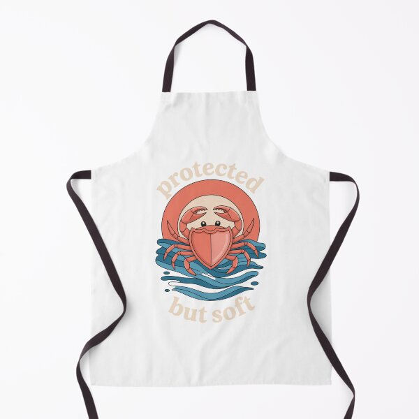 Item preview, Protected but Soft – Cute Crab with Heart Shell designed and sold by ArtByYunus.