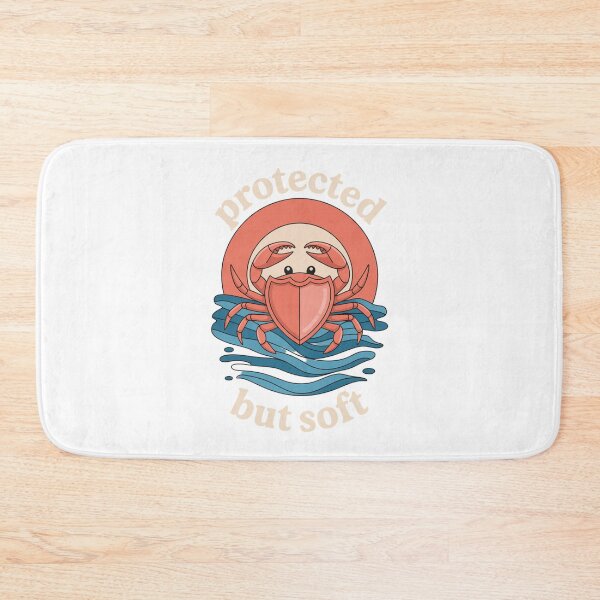 Item preview, Protected but Soft – Cute Crab with Heart Shell designed and sold by ArtByYunus.