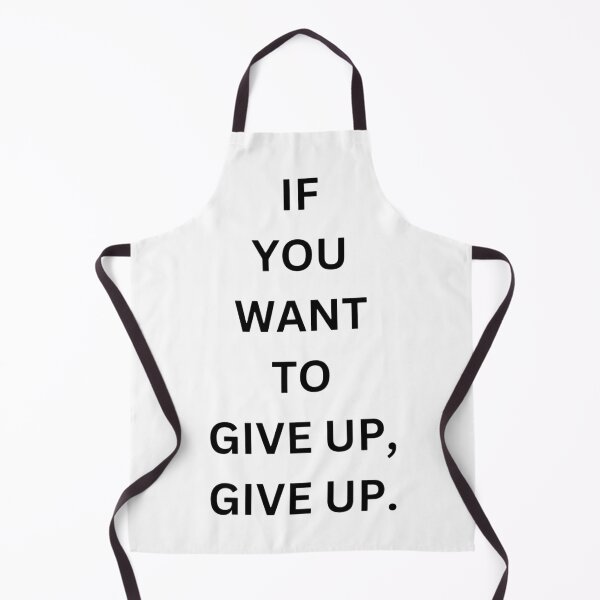 Item preview, If You Want To Give UP, DO IT. Bold Minimalist Quote Sticker designed and sold by eggface.sandwich.