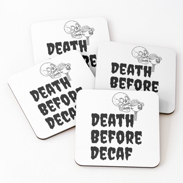 Item preview, Death Before Decaf designed and sold by Nikki Krishna.