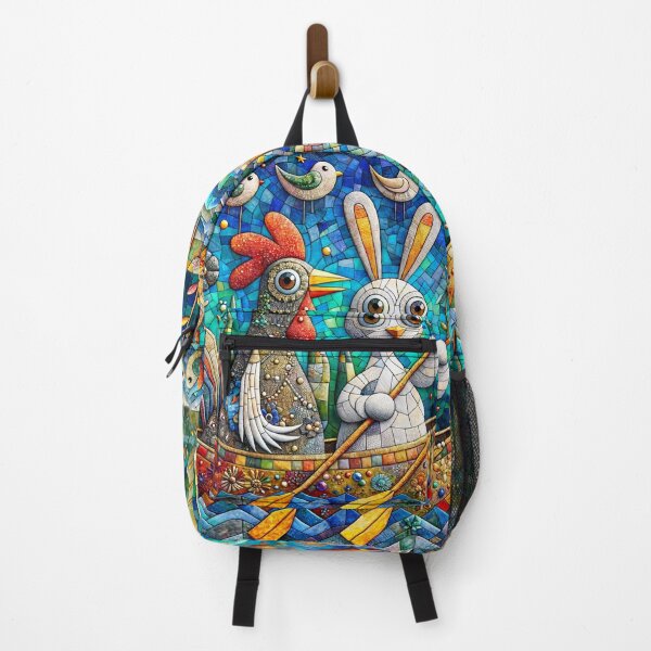Item preview, Rooster and Bunny adrift on Gentle Waters designed and sold by M-Y-A-R-T-.