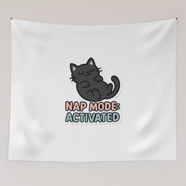 Item preview, Cat – Nap Mode: Activated designed and sold by CrazyMop_.