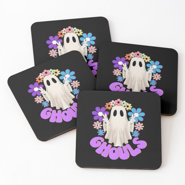 Item preview, Groovy Ghouls – Cute Retro Ghost Flower Power Halloween Design designed and sold by Josinta.