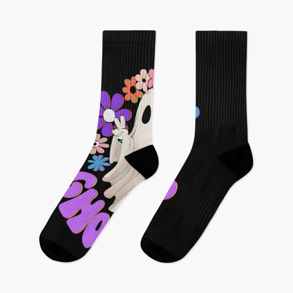 Item preview, Groovy Ghouls – Cute Retro Ghost Flower Power Halloween Design designed and sold by Josinta.