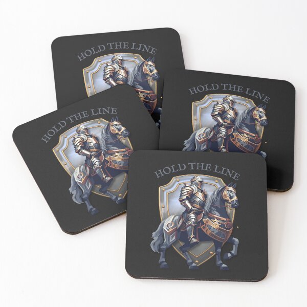 Item preview, Hold The Line / Knight On horse with a shield in the background designed and sold by AfricaSkyBlue.