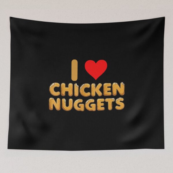 Item preview, Me encantan los nuggets de pollo Amante de la comida Divertido Foodie Niños designed and sold by LUCKYHAPPYFINDS.