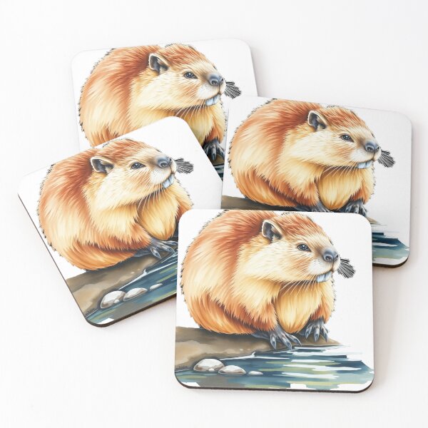 Item preview, Adorable Beaver by the Stream designed and sold by EllDAV777.