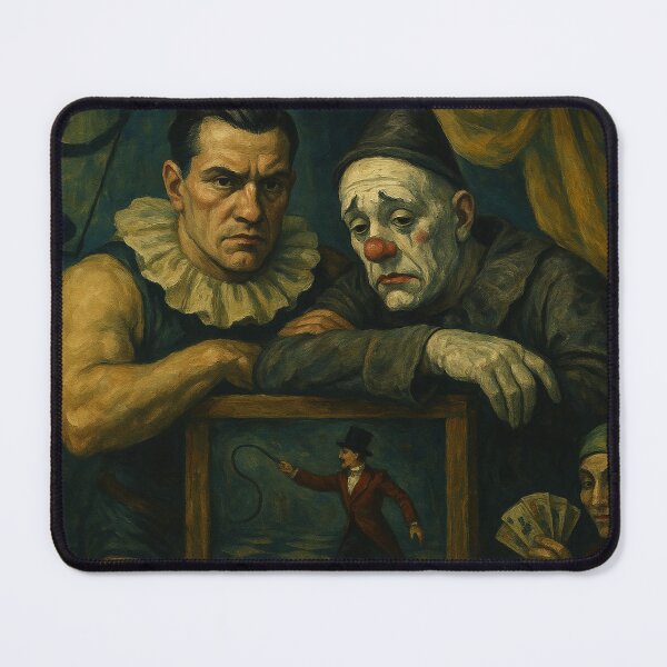 Item preview, Melancholic Circus Clown Painting designed and sold by weirdfishes123.