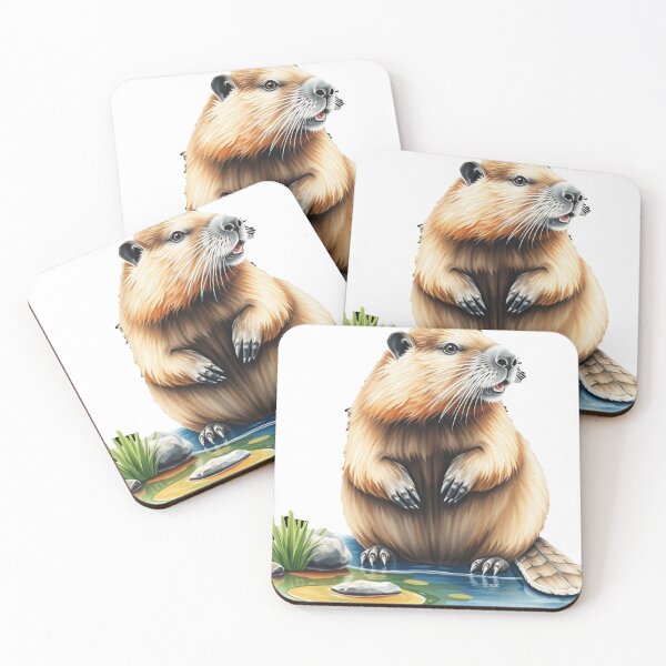Item preview, Cheerful Beaver in Water designed and sold by EllDAV777.