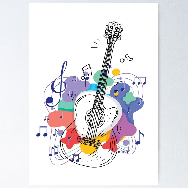 Item preview, Six Strings, One Soul – Guitar Lovers Design designed and sold by SMLX-fashion.