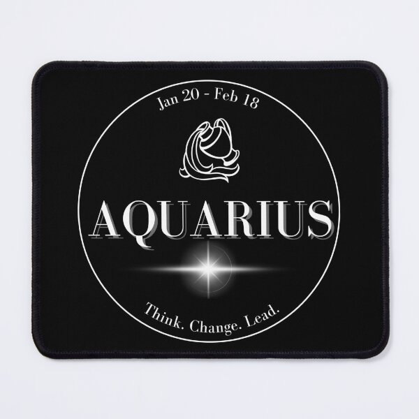 Item preview, Aquarius Zodiac – Think, Change, Lead | January 20 – February 18 designed and sold by Zodilite.