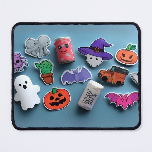 Item preview, Cute Halloween Sticker Bundle – Ghosts, Pumpkins, Bats & More ,Digital Halloween Decor designed and sold by pimkamol.