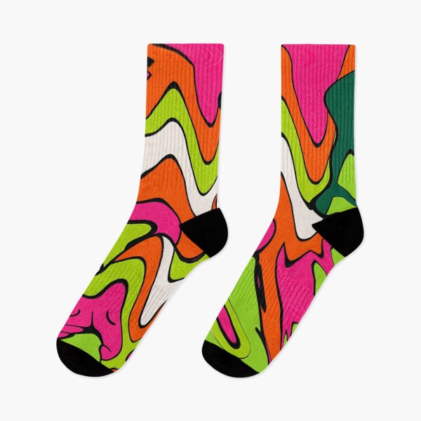 Item preview, Colorful, abstract, wave-shaped artwork designed and sold by Sigtrix.