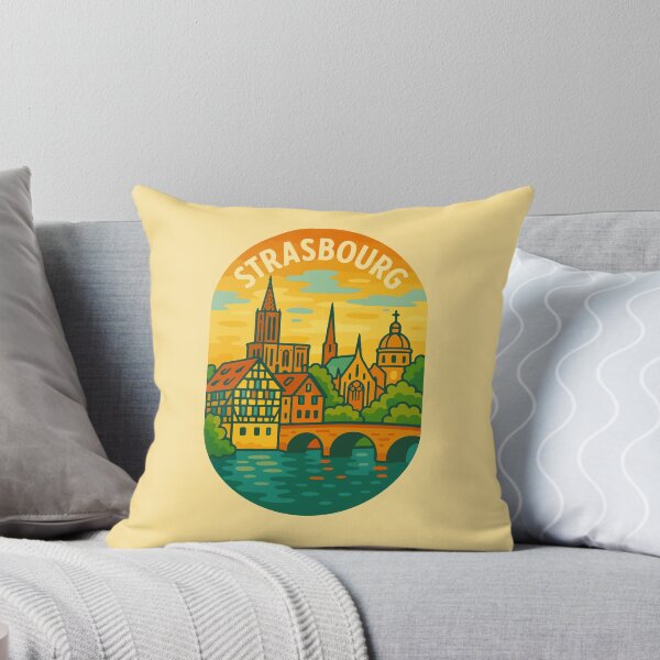 Artikelvorschau, Straßburg Reise-Souvenir-Aufkleber entworfen und verkauft von rogue-design.