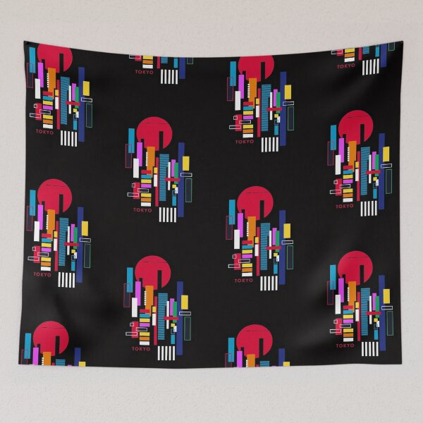 Item preview, tokyo abstract designed and sold by Ratatatts.