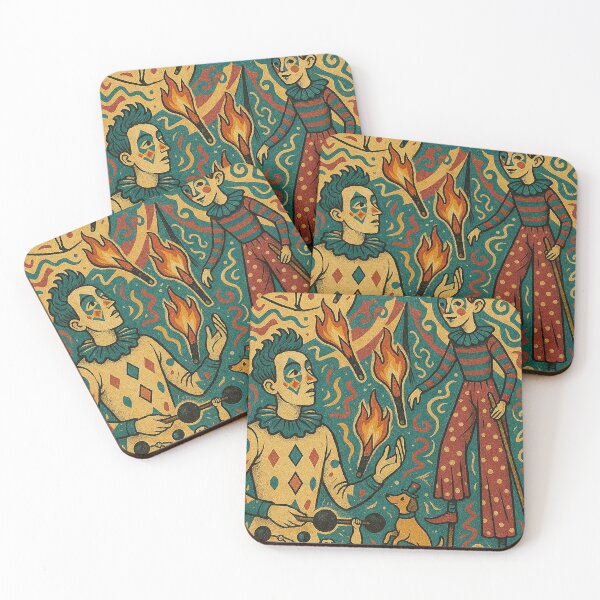 Item preview, Vintage Circus Fire Juggler Scene designed and sold by weirdfishes123.