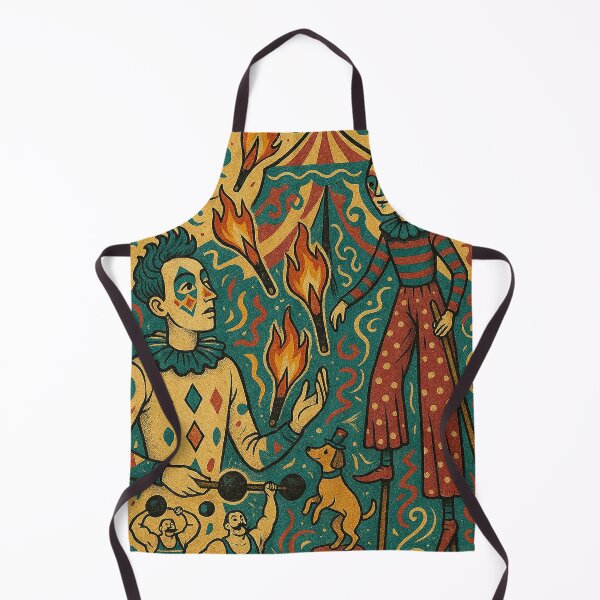 Item preview, Vintage Circus Fire Juggler Scene designed and sold by weirdfishes123.