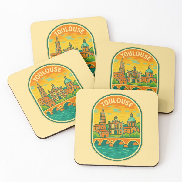 Artikelvorschau, Toulouse Reise-Souvenir-Aufkleber entworfen und verkauft von rogue-design.