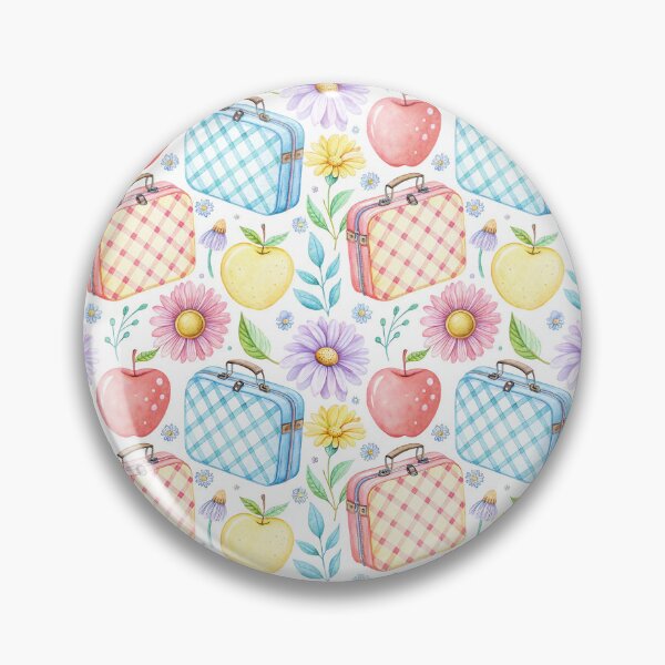Item preview, Watercolor Picnic Lunchbox Apple Daisy Pattern Bliss designed and sold by HasHs.