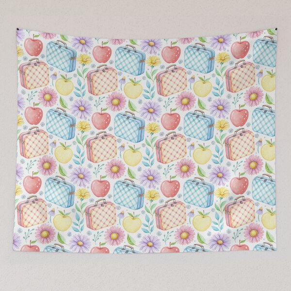 Item preview, Watercolor Picnic Lunchbox Apple Daisy Pattern Bliss designed and sold by HasHs.