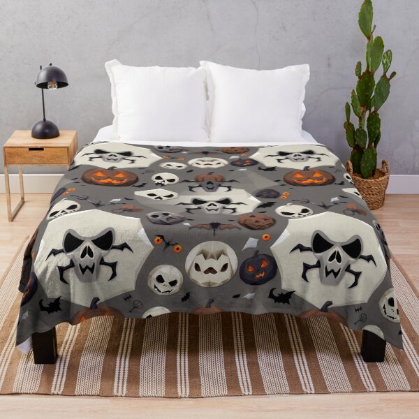 Item preview, Skull and Ghosts Spooky Seamless Pattern & Halloween Seamless textures designed and sold by TheGaliyaStudio.