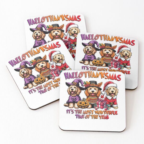 Item preview, Goldendoodle Halloween Thanksgiving Christmas  designed and sold by doodIllustrate.