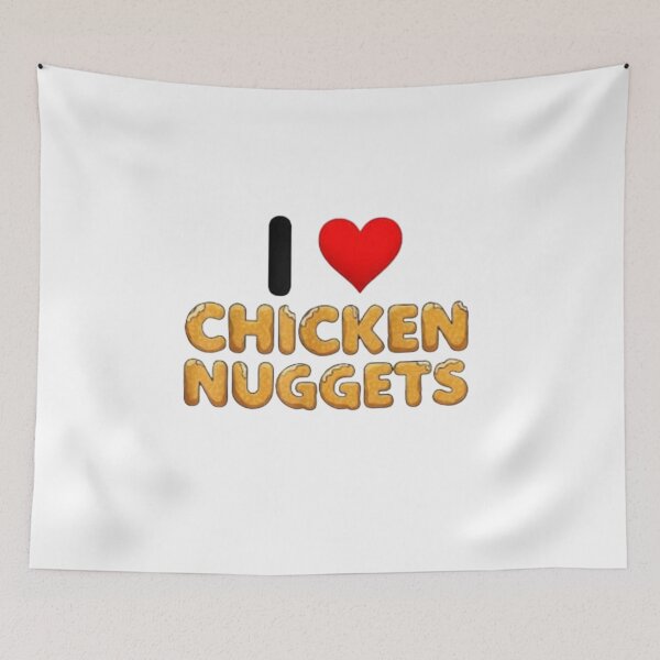 Item preview, Me encantan los nuggets de pollo Amante de la comida Divertido Foodie Niños designed and sold by LUCKYHAPPYFINDS.