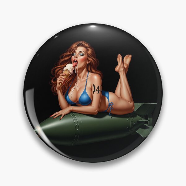 Item preview, Fallout Vault 4 Pin-up Girl on a Bomb designed and sold by VintageBazaar.