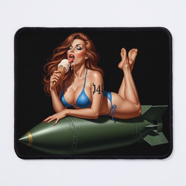 Item preview, Fallout Vault 4 Pin-up Girl on a Bomb designed and sold by VintageBazaar.