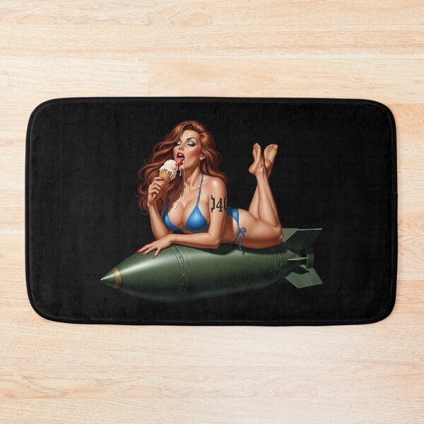 Item preview, Fallout Vault 4 Pin-up Girl on a Bomb designed and sold by VintageBazaar.