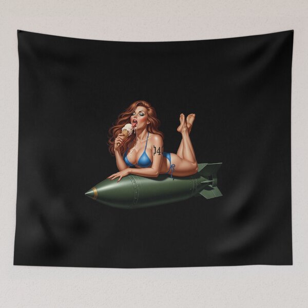 Item preview, Fallout Vault 4 Pin-up Girl on a Bomb designed and sold by VintageBazaar.
