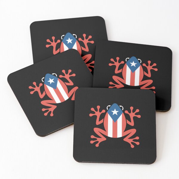 Item preview, Patriotic Puerto Rico Flag Frog designed and sold by aidenpier.